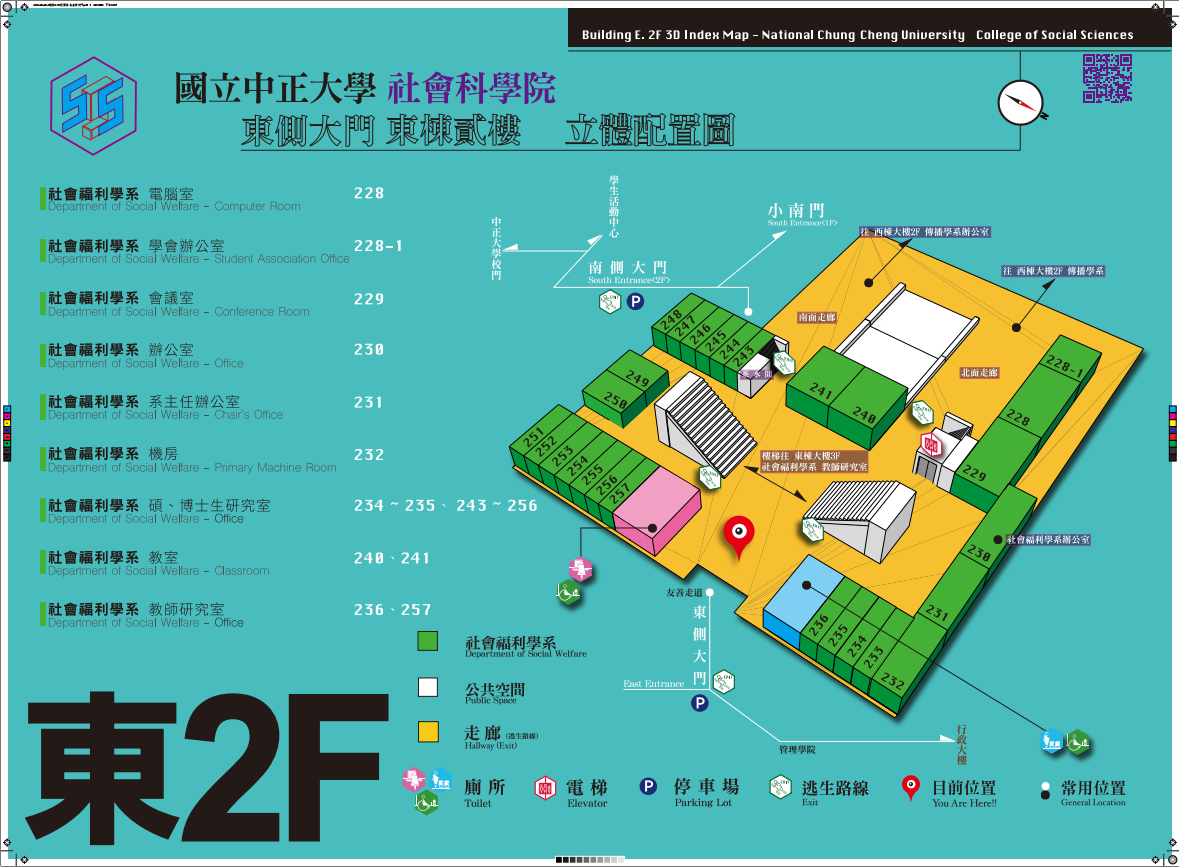 社科院東側2樓立體配置圖